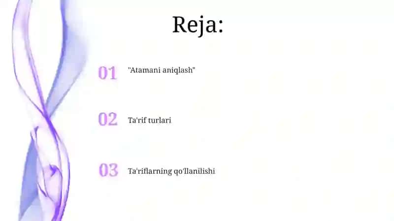 Atamani aniqlash 2
