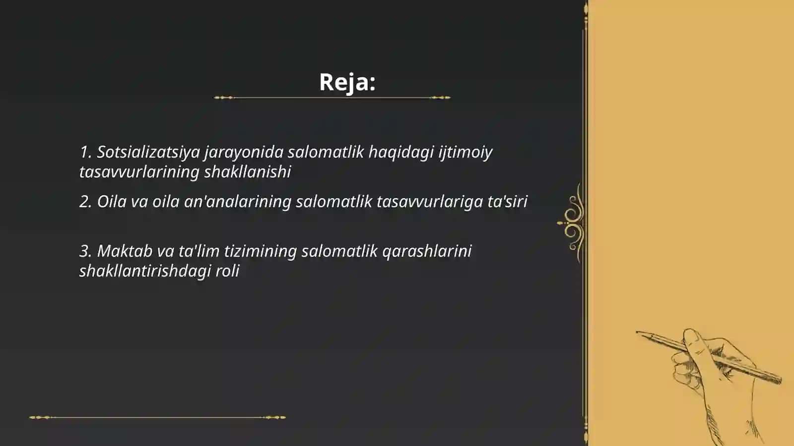 Salomatlik haqidagi ijtimoiy tasavvurlar va ularning shakllanishi 2
