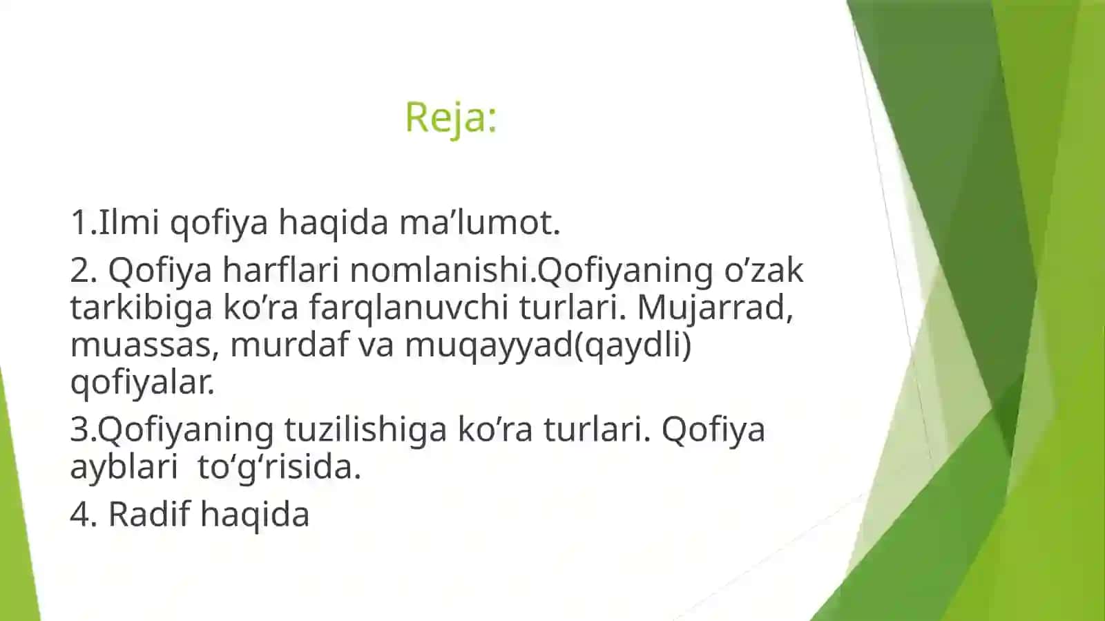 BADIIY MATN TAHLILIDA  MUMTOZ QOFIYA VA RADIFNING OʻRNI 2