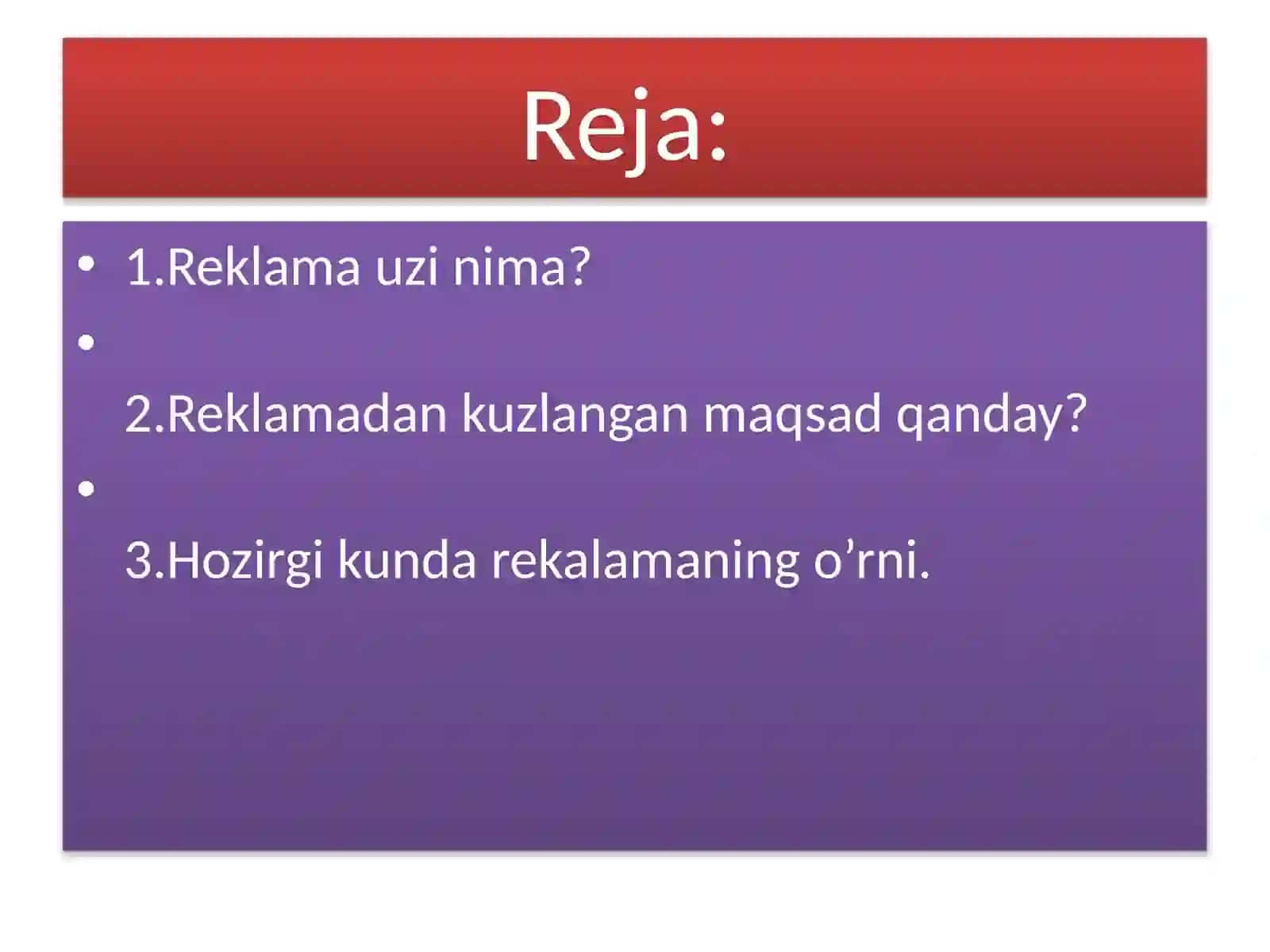 Reklamaning ijtimoiy mazmuni – mohiyati 2