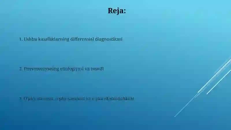 Pnevmoniya etiologiyasi, klassifikatsiyasi 2