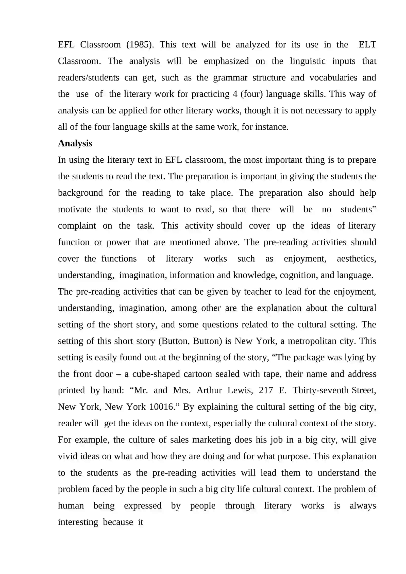 Literature as a model for language teaching 2