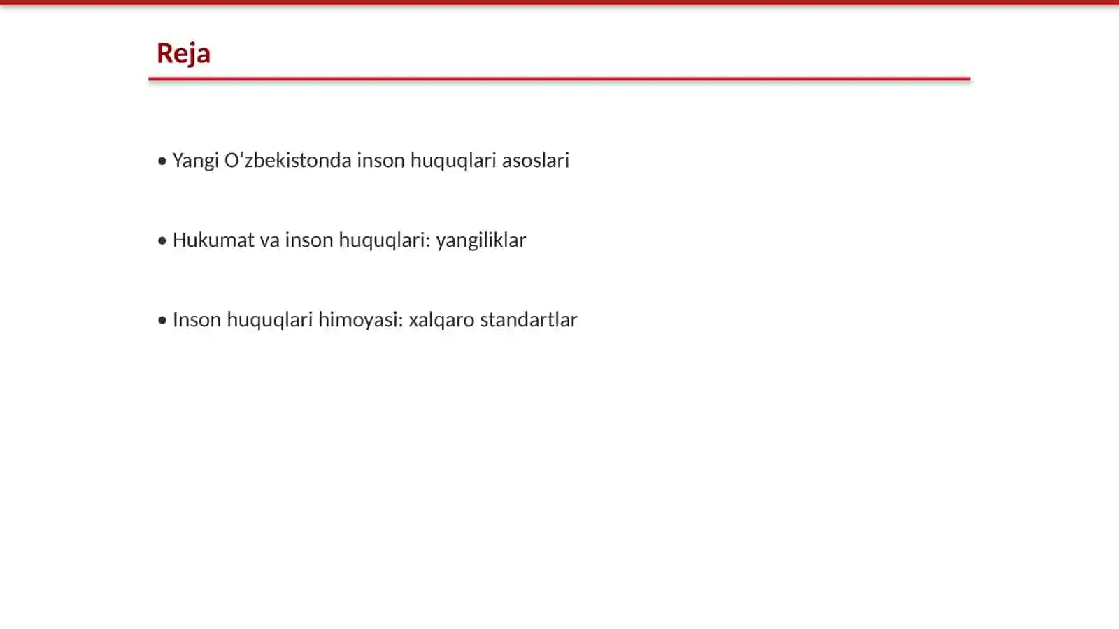 Yangi O‘zbekistonda inson haq-huquqlari va erkinliklari kafolati 2