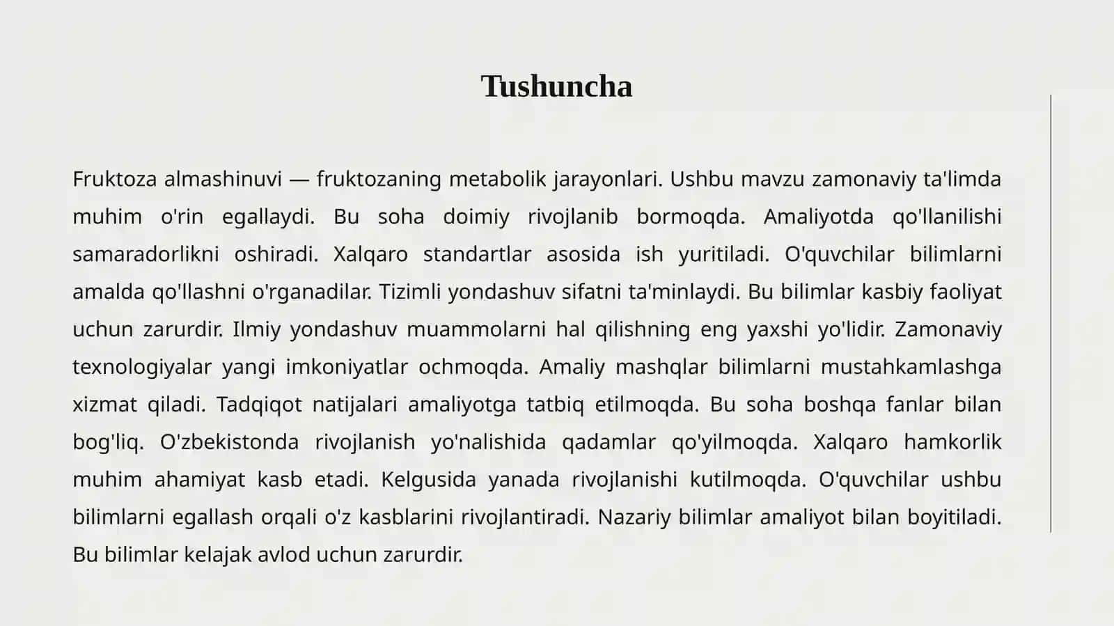 FRUKTOZA ALMASHINUVI 2