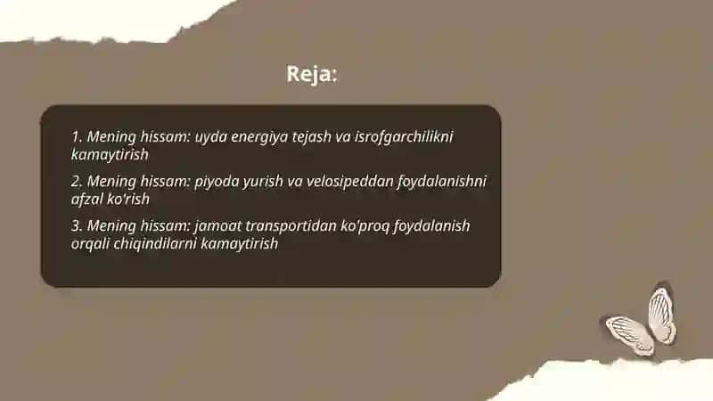 Atmosfera havosini muhofaza qilishda mening hissam 2