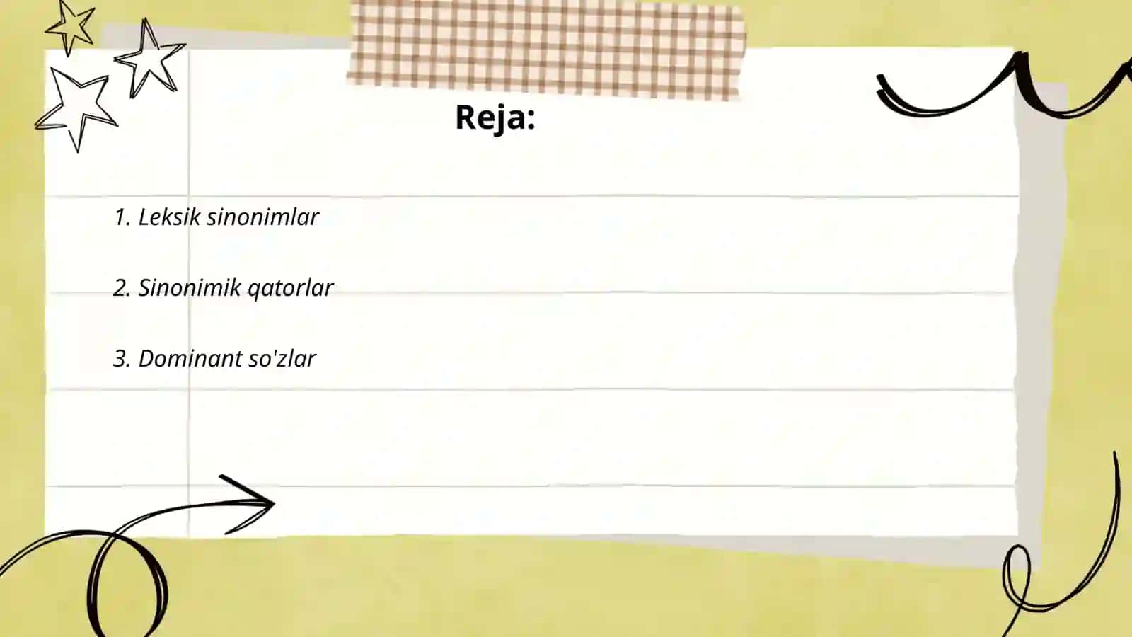 Leksik sinonimlar 2