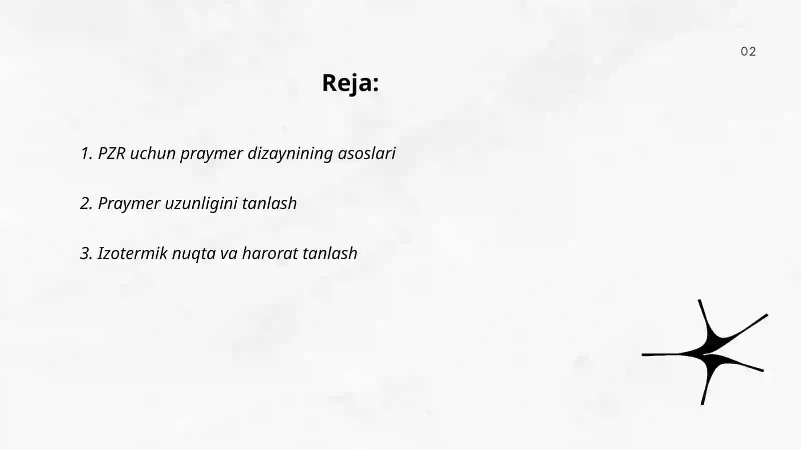 PZR uchun praymer dizayni 2