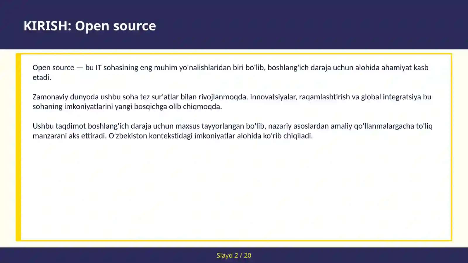 Open source 2