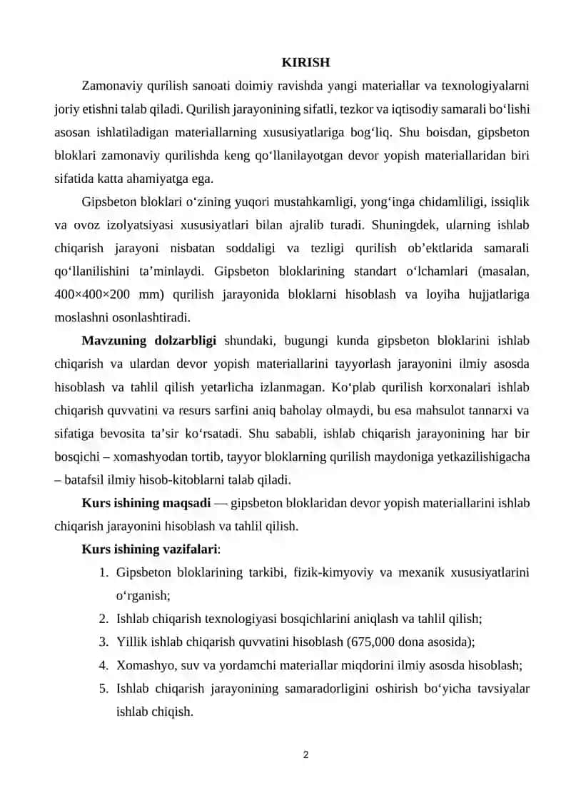 Gipsbeton bloklari va ularning xususiyatlari 2