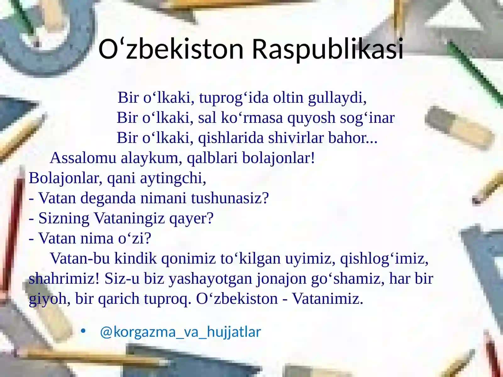 DAVLAT RAMZLARI 2