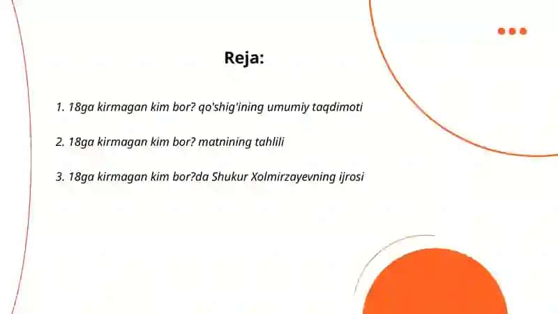 18ga kirmagan kim bor? 2