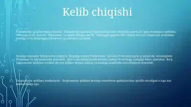 Toknamolar Qabilasi 2