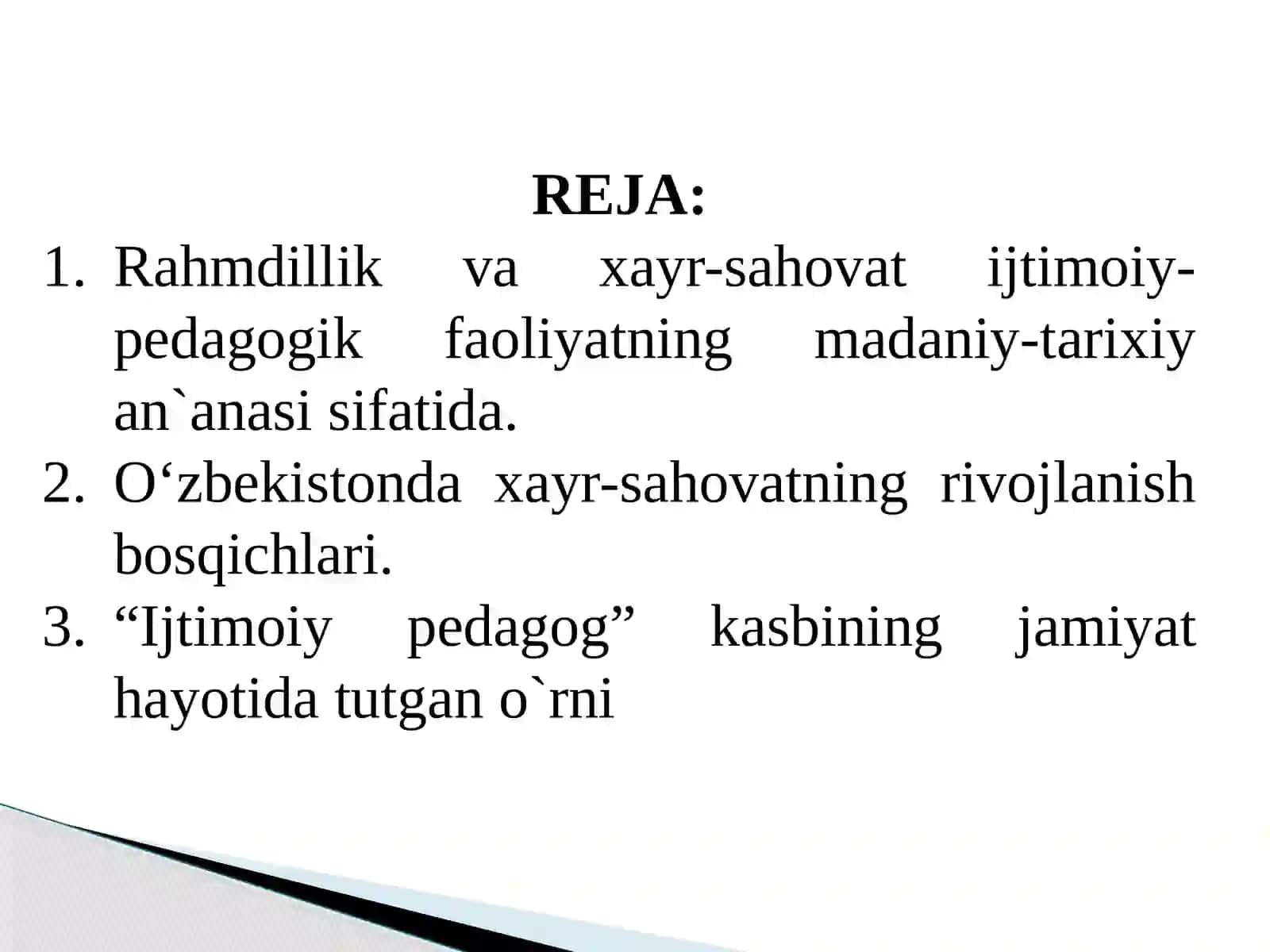 O’zbekistonda ijtimoiy pedagogika fanining paydo bo’lishining madaniy-tarixiy, ijtimoiy-huquqiy shart-sharoitlari 2