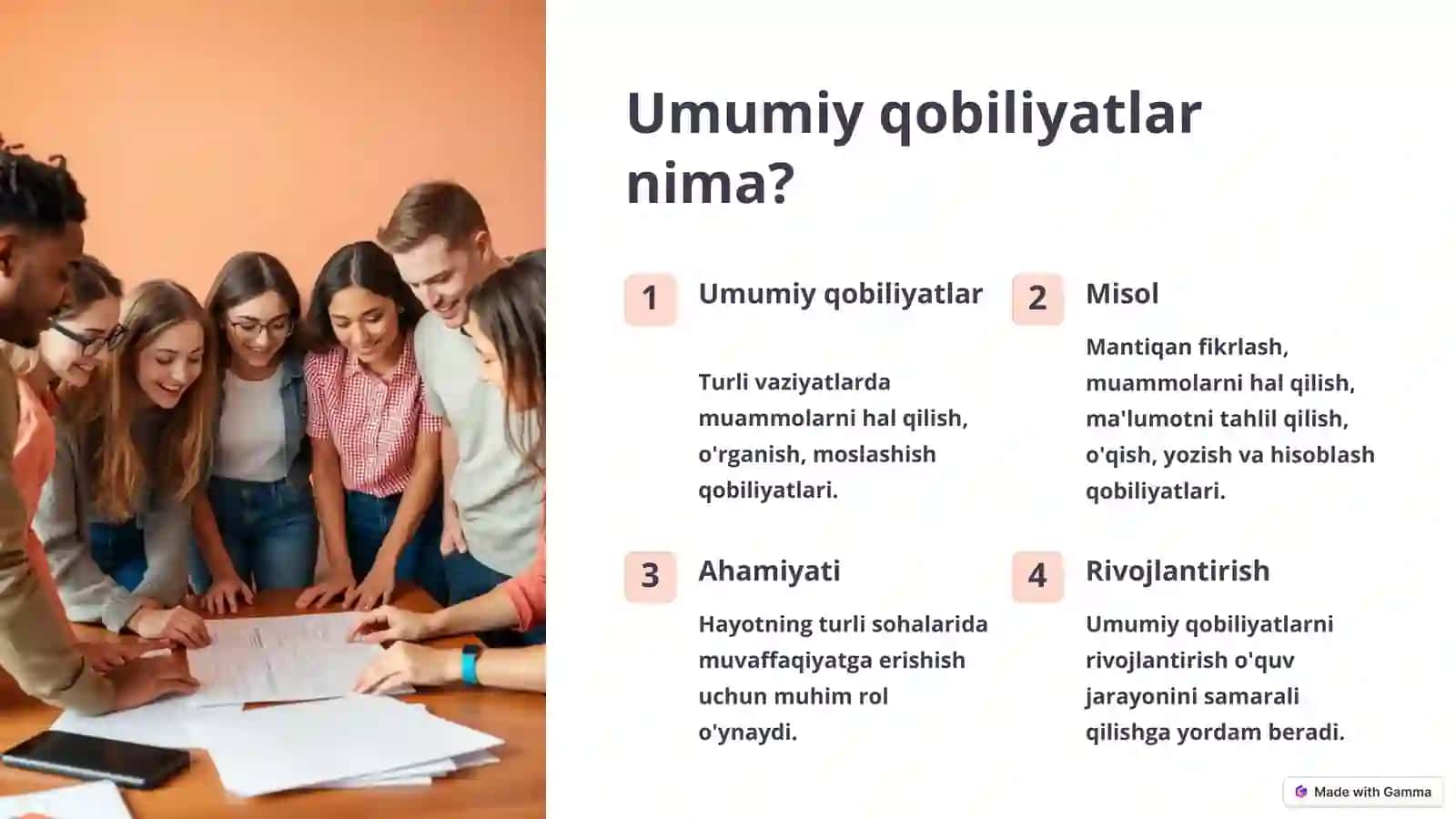 Psixologiya fanidan Umumiy va maxsus qobiliyatlar 2