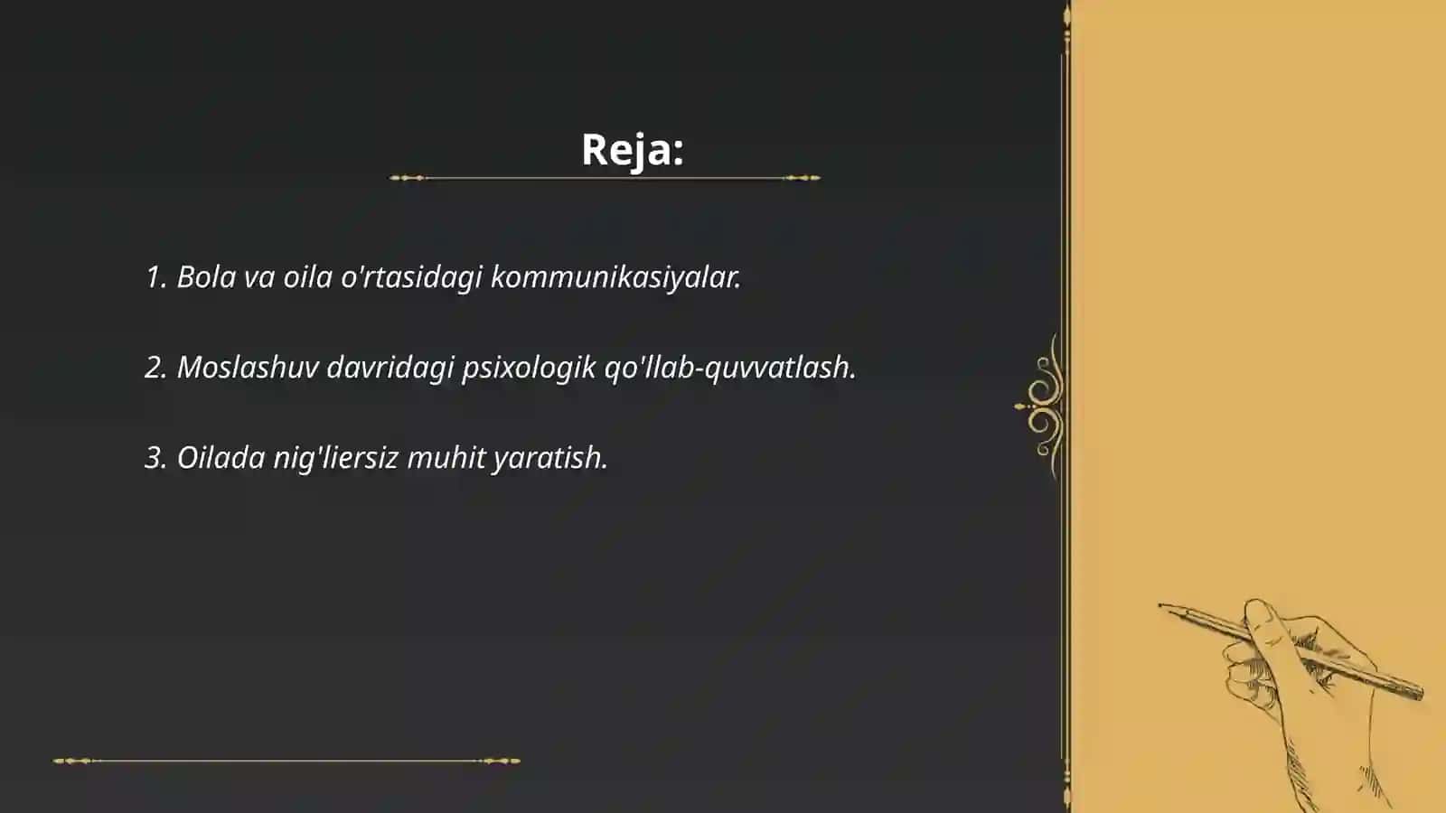 Nogiron bolani oilada moslashish muammolari 2