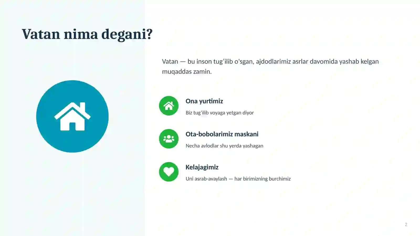 O`zbekiston Vatanim mening 2