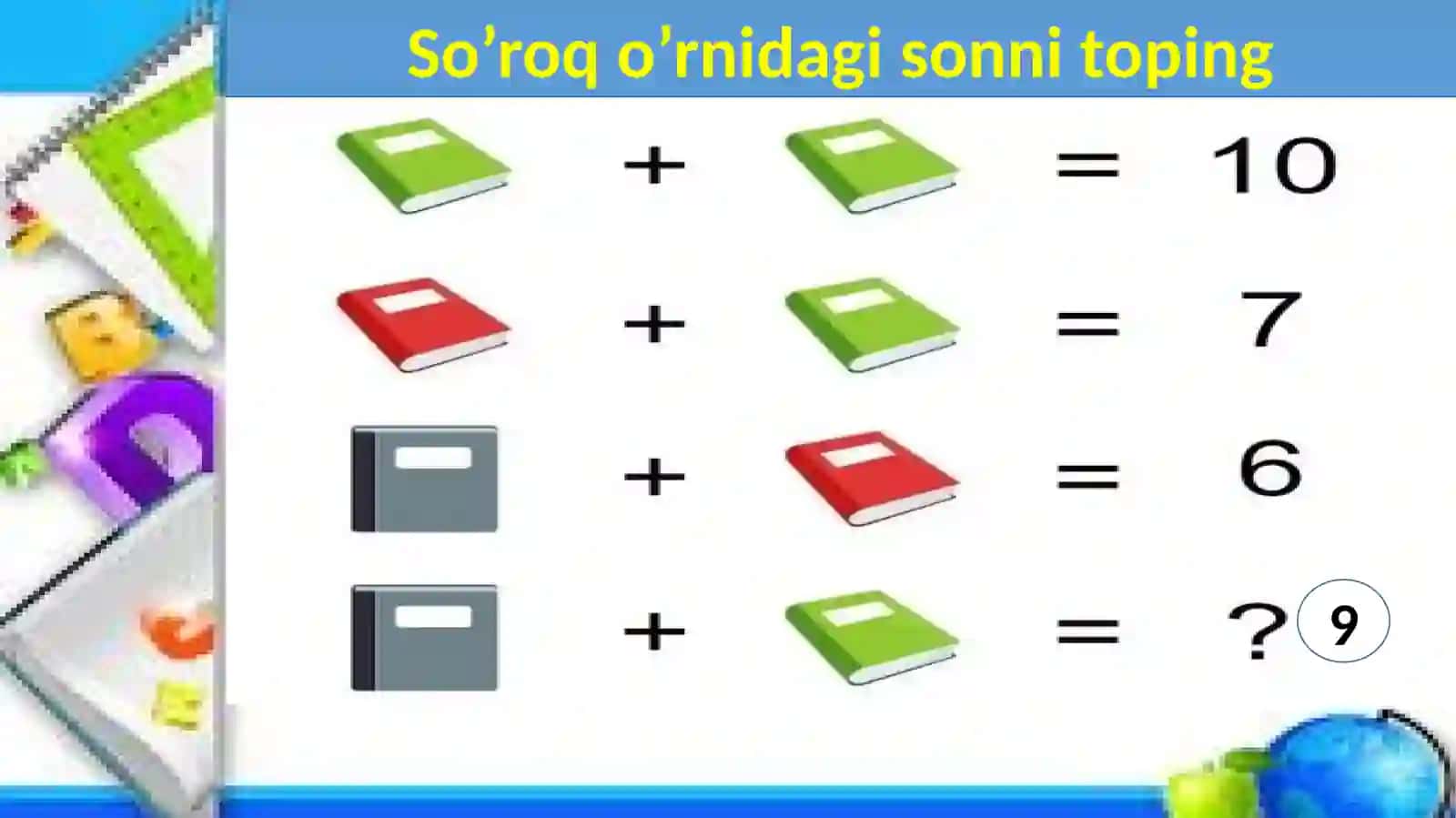 Matematik boshqotirmalar 2
