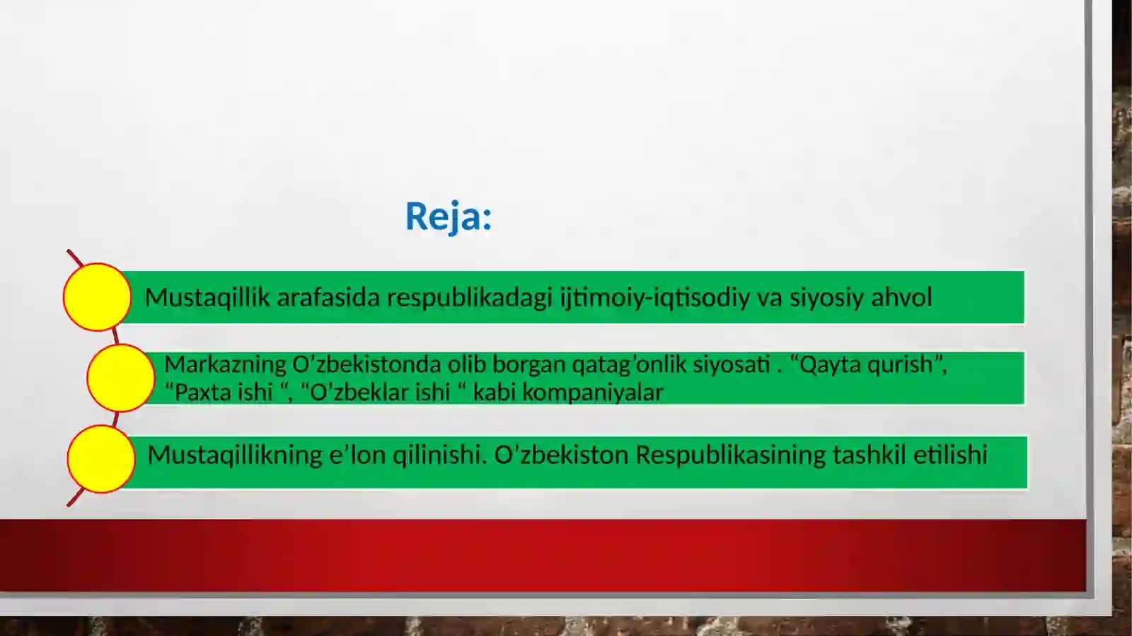 O’ZBEKISTON RESPUBLIKASINING TASHKIL TOPISHI VA UNING TARIXIY AHAMIYATI 2