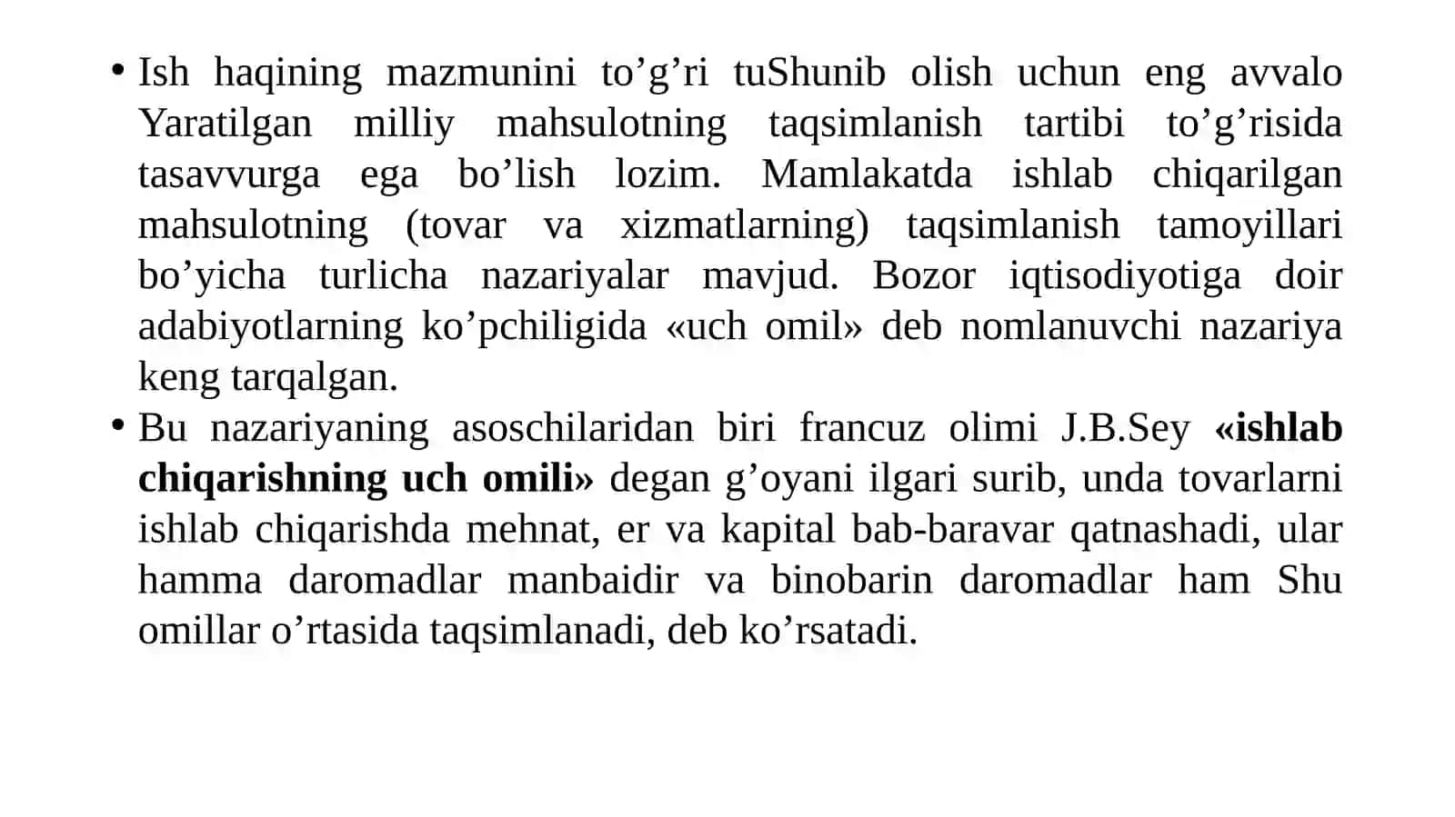 Ish haqi va mehnat munosabatlari 2
