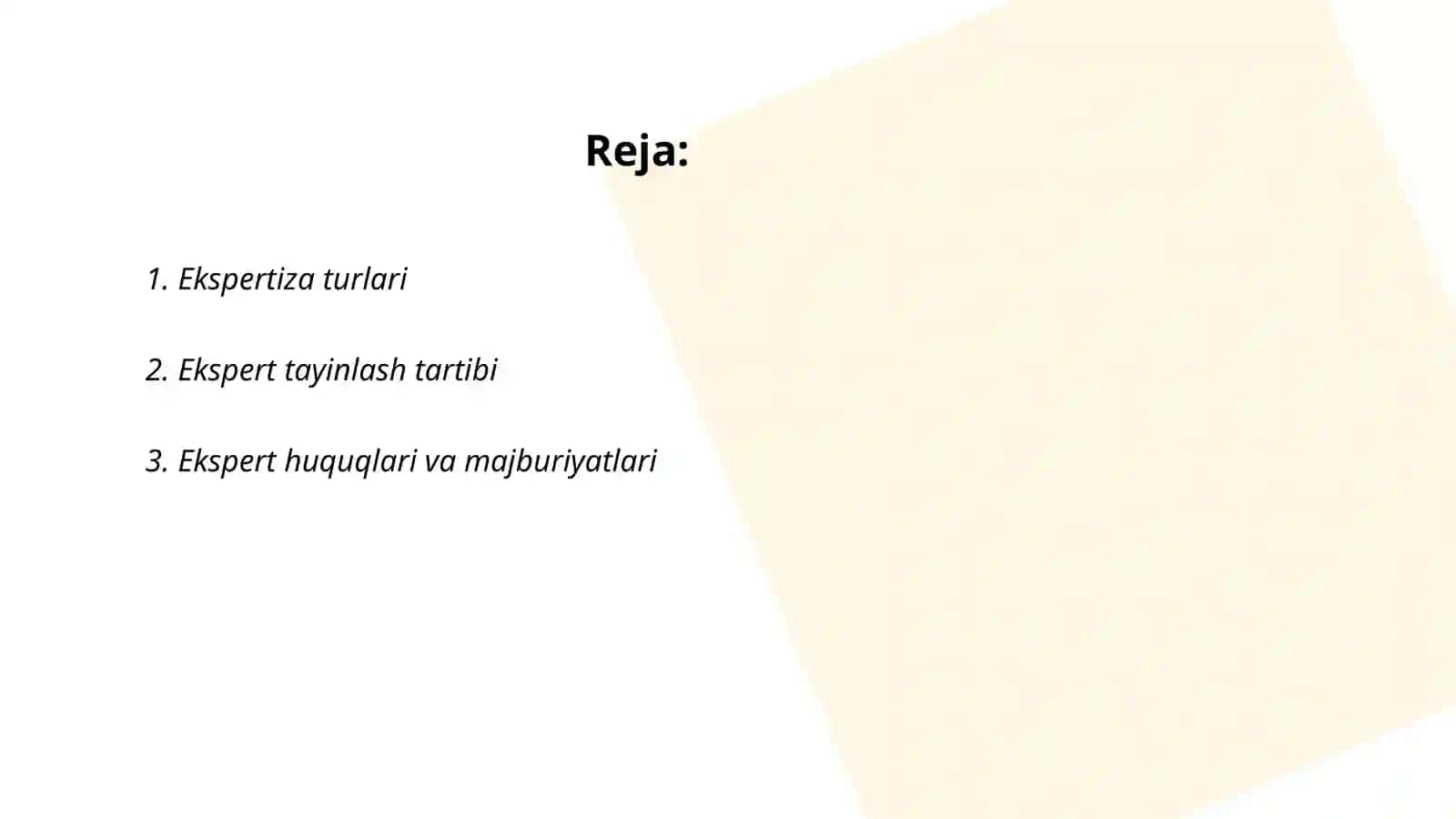 Ekspertiza turlari 2