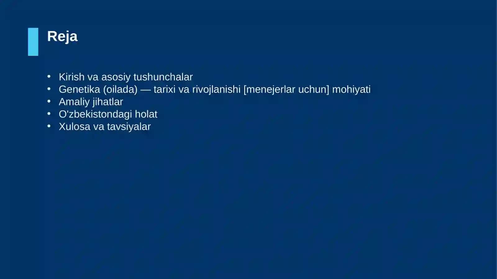 Genetika (oilada) — tarixi va rivojlanishi [menejerlar uchun] 2