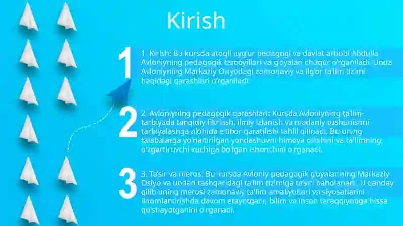 Abdulla Avloniyning Pedagogik Qarashlari Va GʻOyalari Mavzusida Kurs Ishi 2