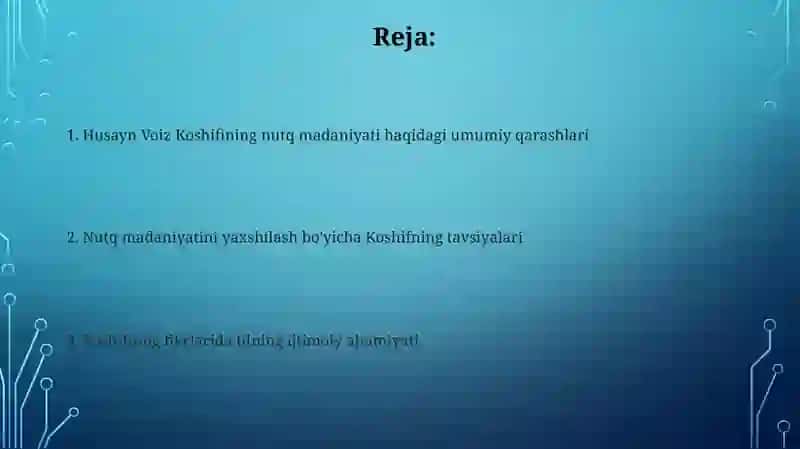 Husayn Voiz Koshifiyning nutq madaniyatiga oid fikrlari 2