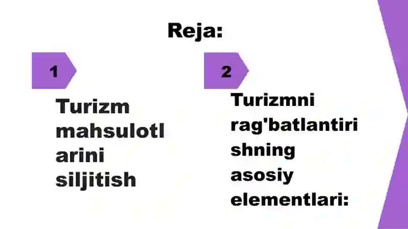 Turistik mahsulotlarini siljitish 2