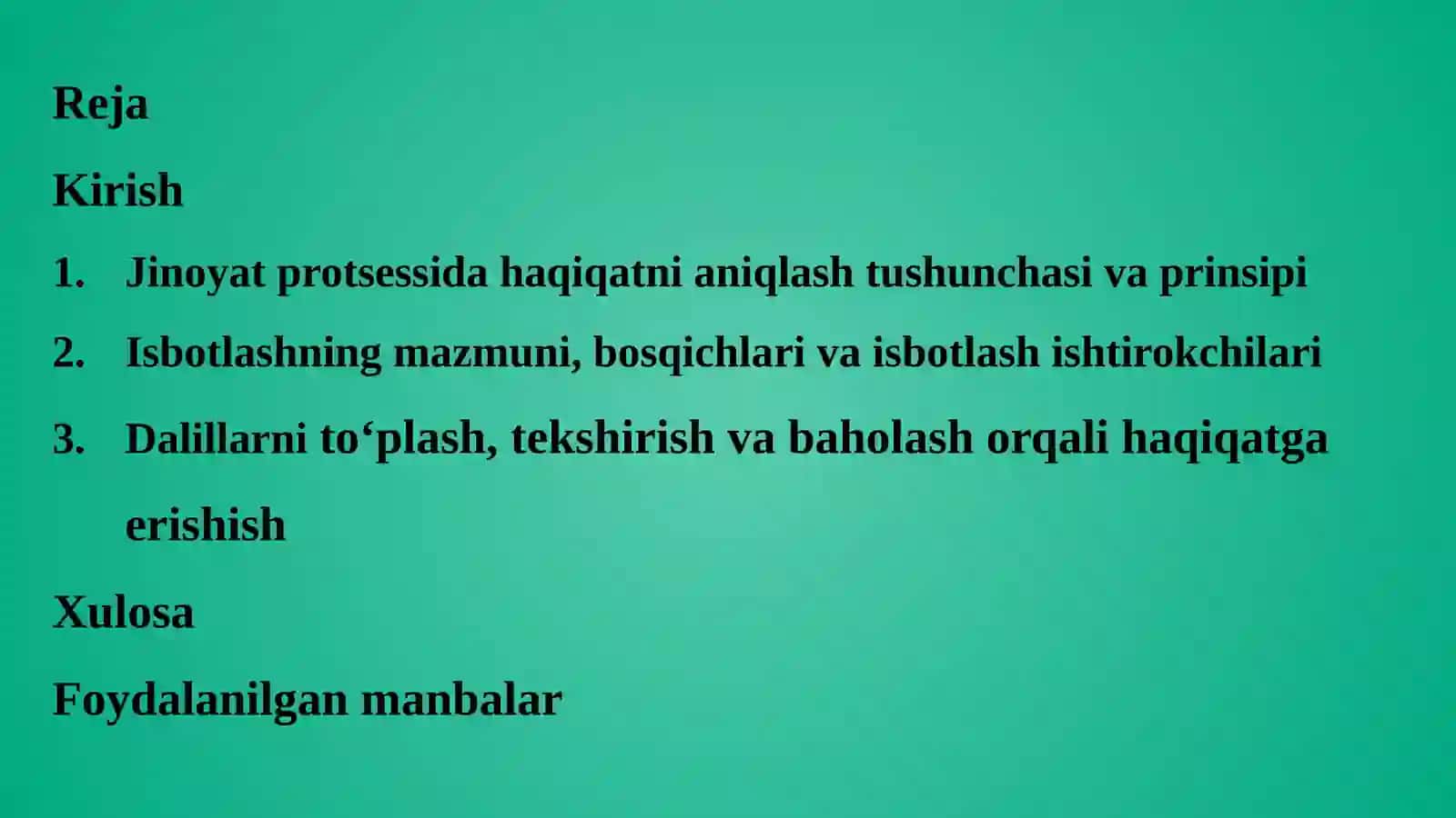 HAQIQATNI ANIQLASH — ISBOTLASHNING MAQSADI 2