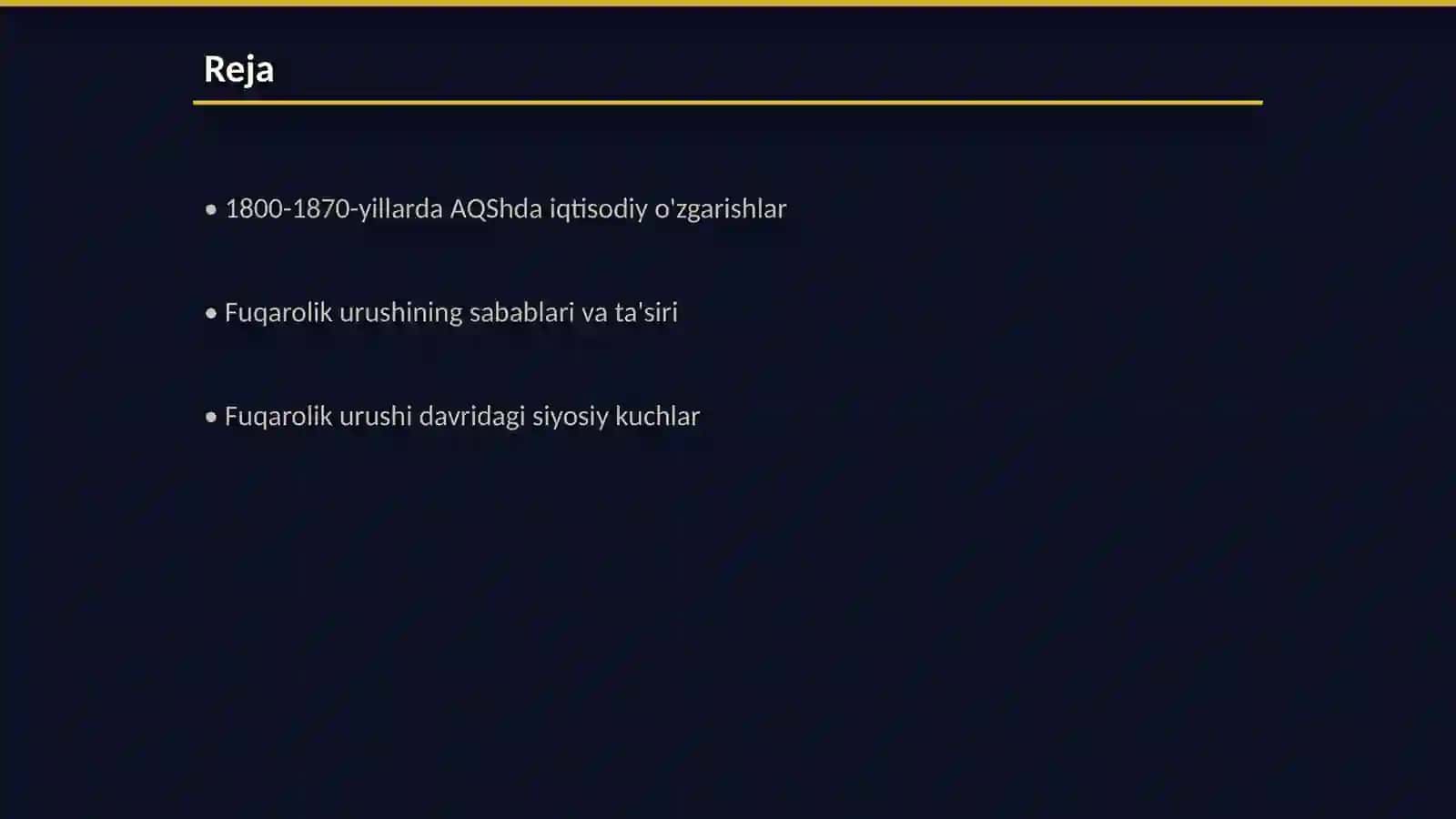 1800-1870-yillarda Aqsh: Fuqarolik urushi va keyingi taraqqiyot 2