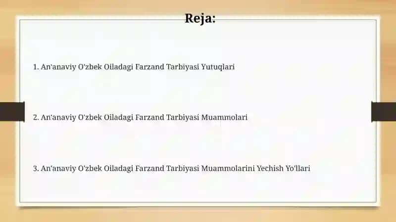 An'anaviy O'zbek Oiladagi Farzand Tarbiyasi Yutuqlari 2