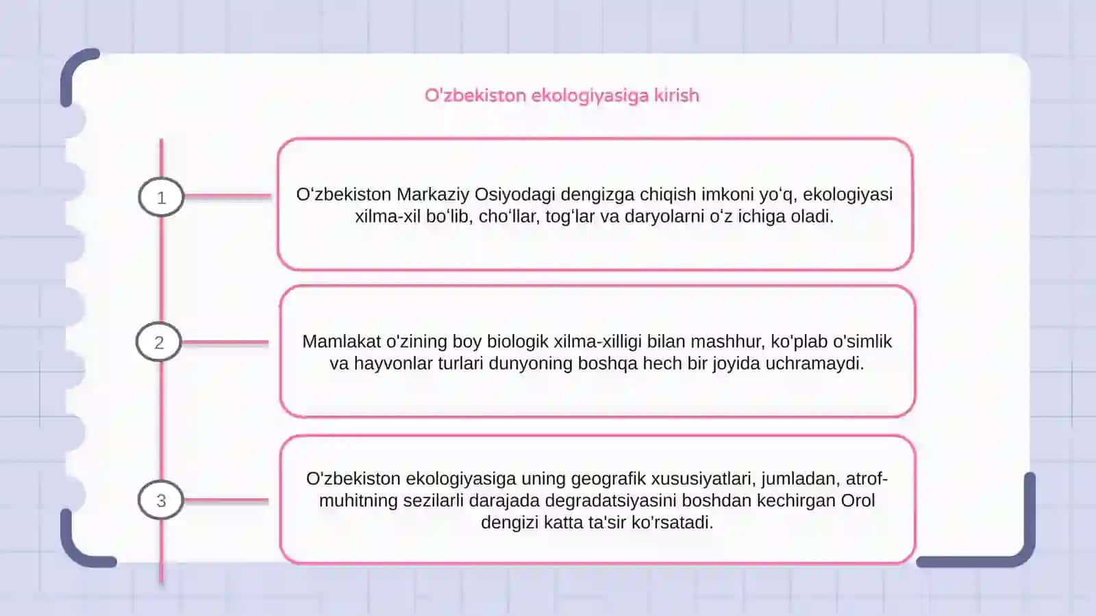 O'zbekiston ekologiyasiga kirish 2