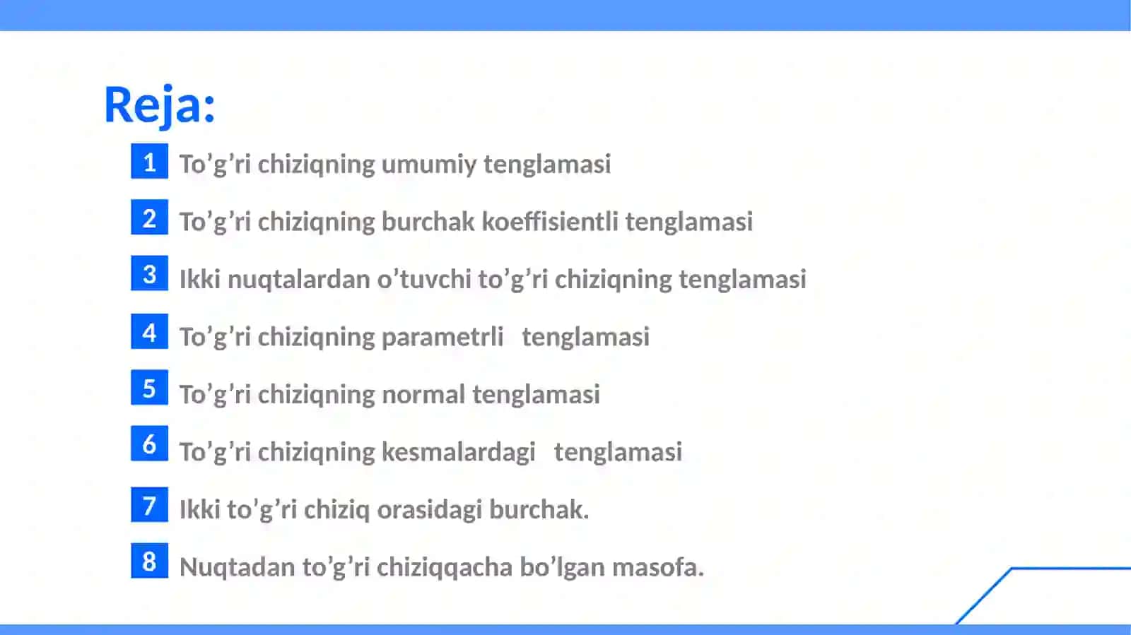 To'g'ri chiziq 2