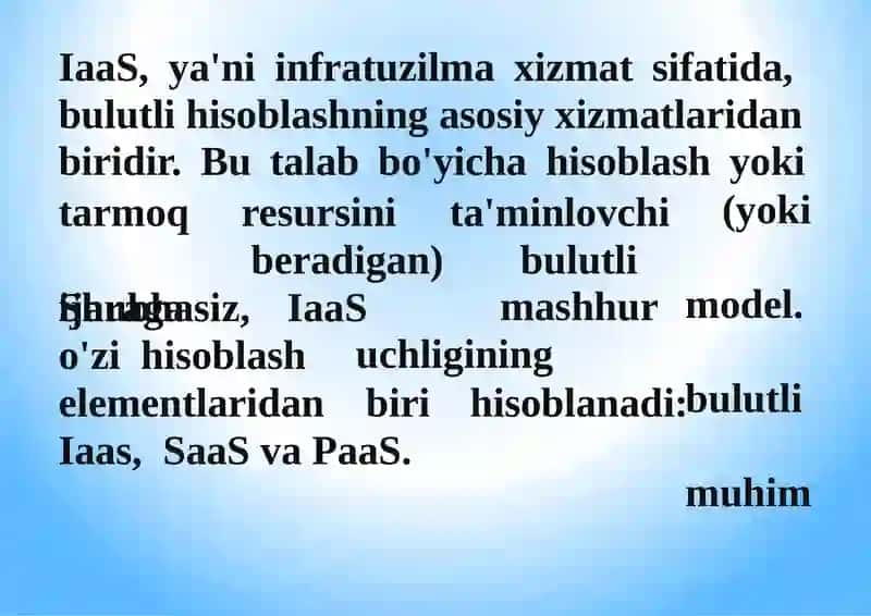 IaaS xizmatlari 2