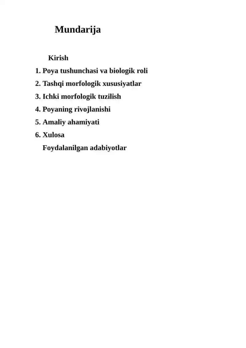 Poyaning morfalogik tuzilishi 2