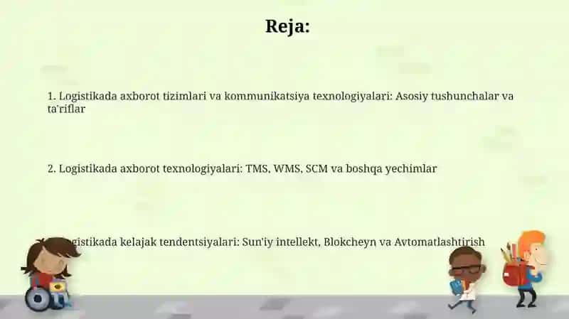 Logistikada axborot-kommunikatsiya tizimlari va texnologiyalari 2
