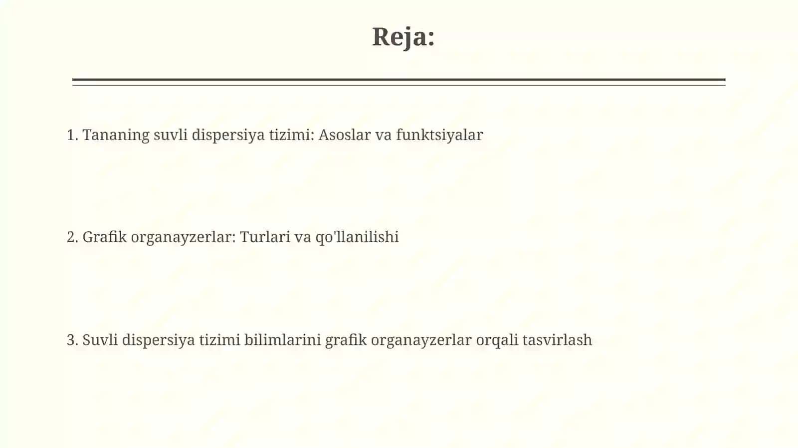 Organizmning suvli disperssiya tizimlari 2