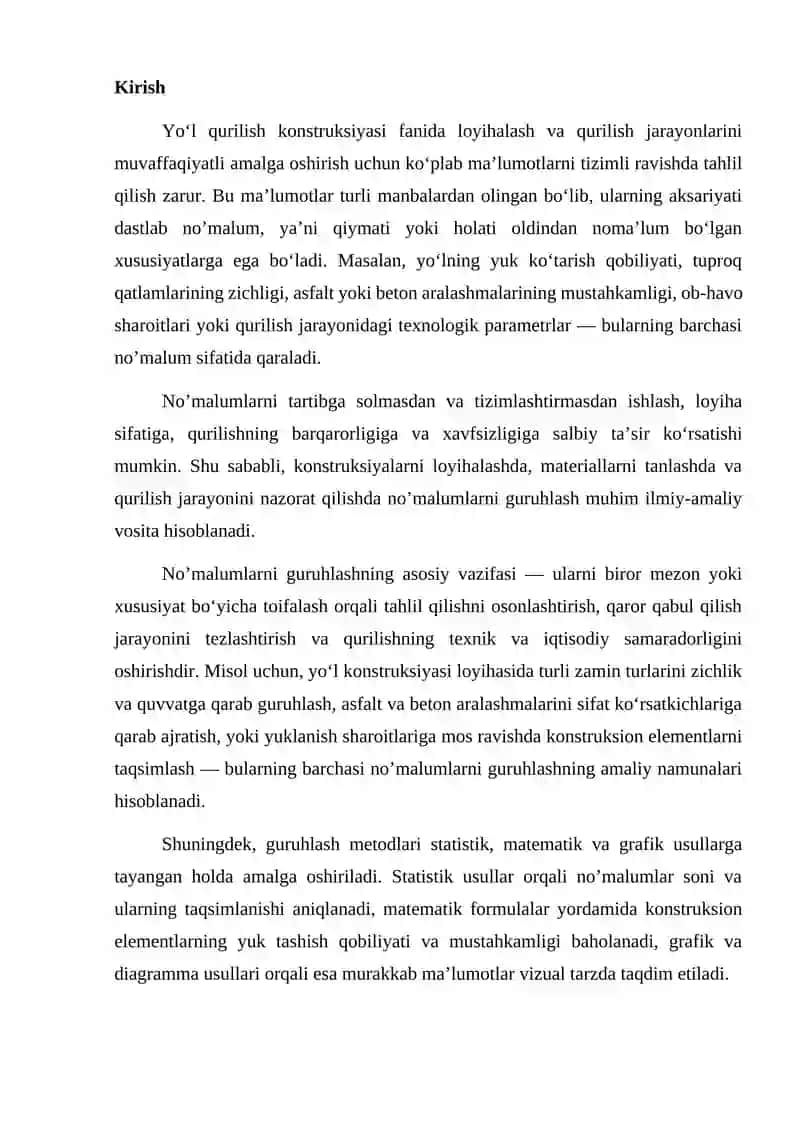 No'malumlarni guruhlash usullari 2