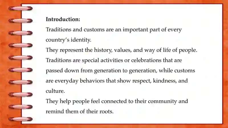 Traditions and Customs 2
