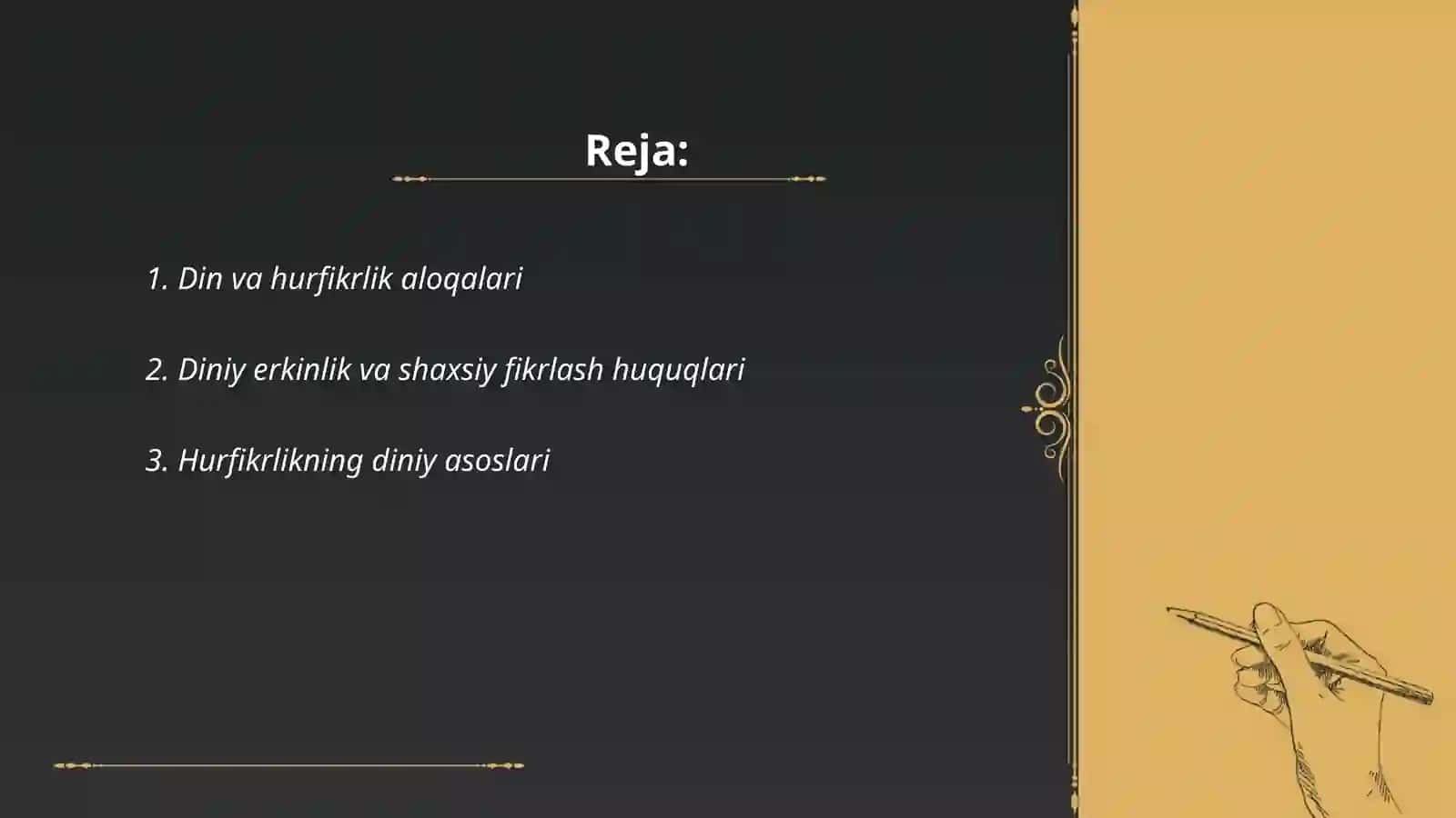 Din va hurfikrlik 2