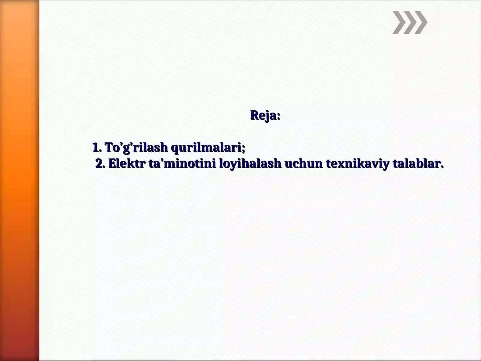 To’g’rilash qurilmalari 2