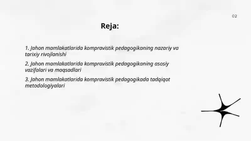 Jahon mamlakatlarida kompravistik pedagogikaning faoliyati va vazifalari 2