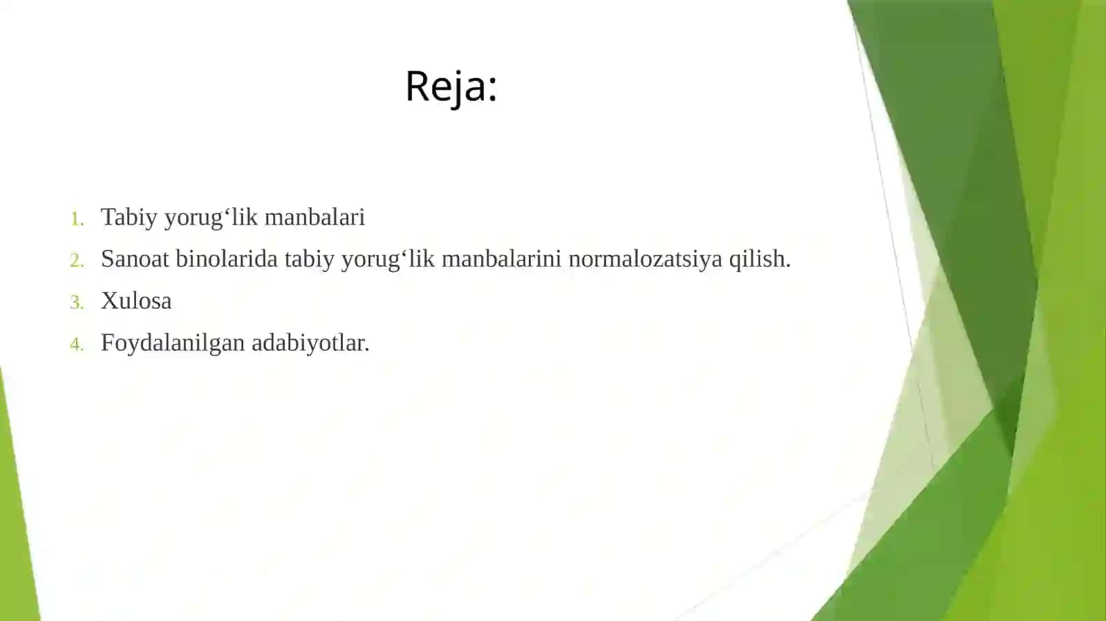Sanoat binolarida tabiy yorugʻlik manbalarini normalizatsiya qilish 2