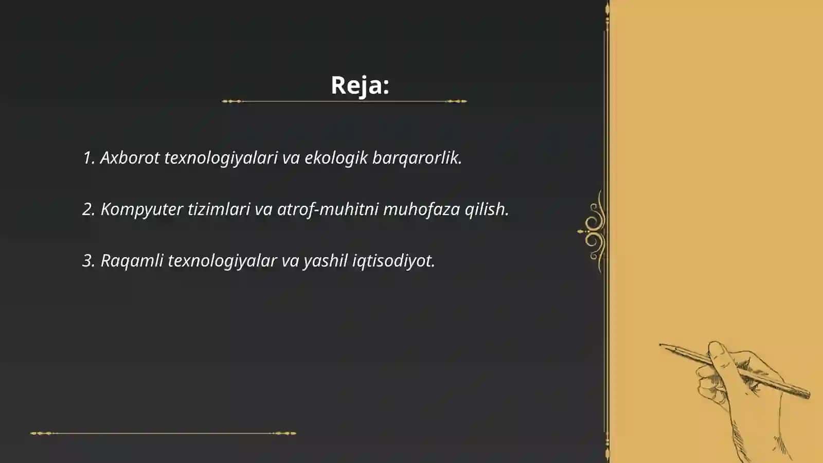 Axborot komunikatik technologiya va ekologik iqtisodiyot: barqarorlik masalalari 2