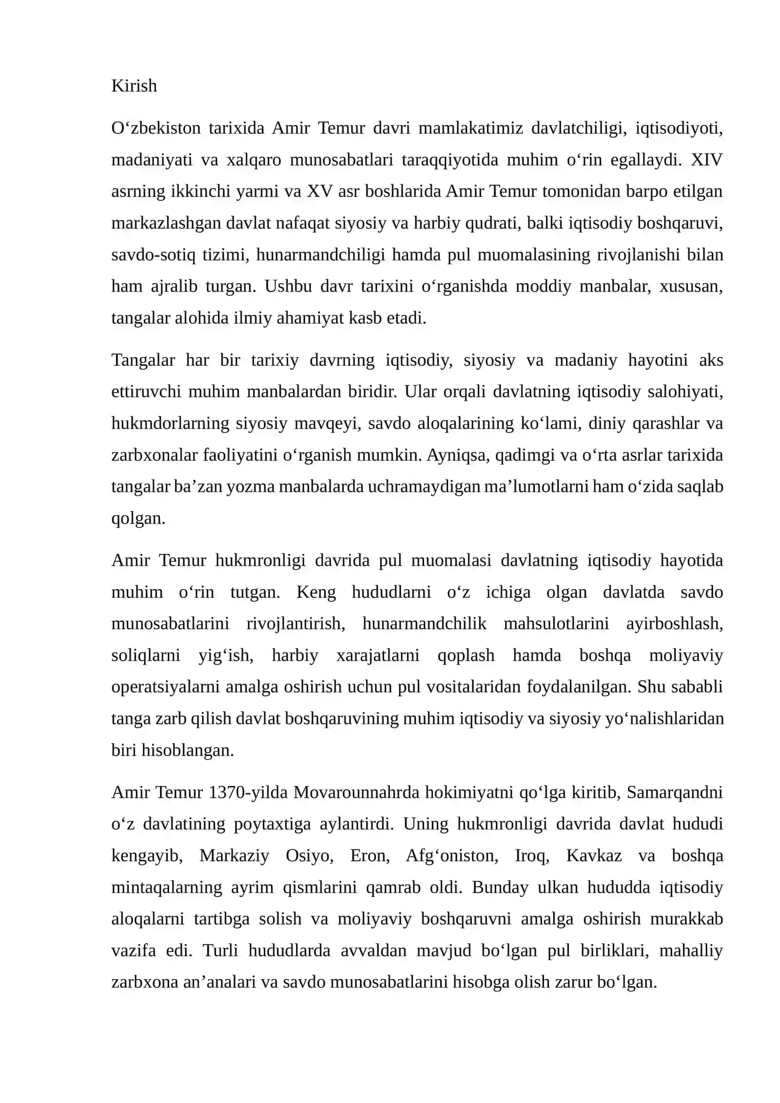 Amir temur davlati tangalari 2