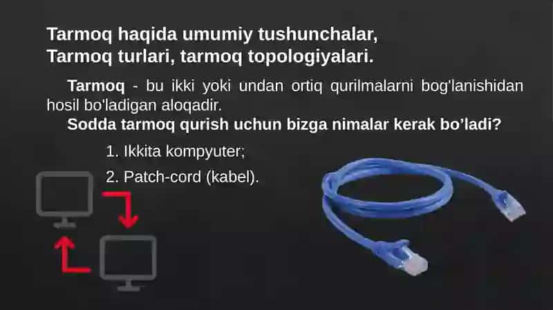 Tarmoq tushunchalari 2