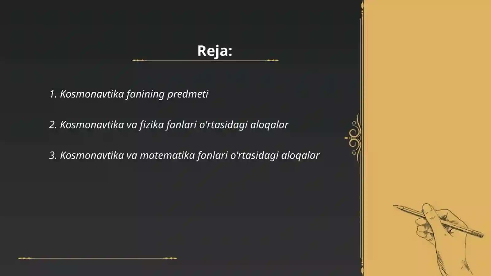 Kosmonavtika asoslari 2