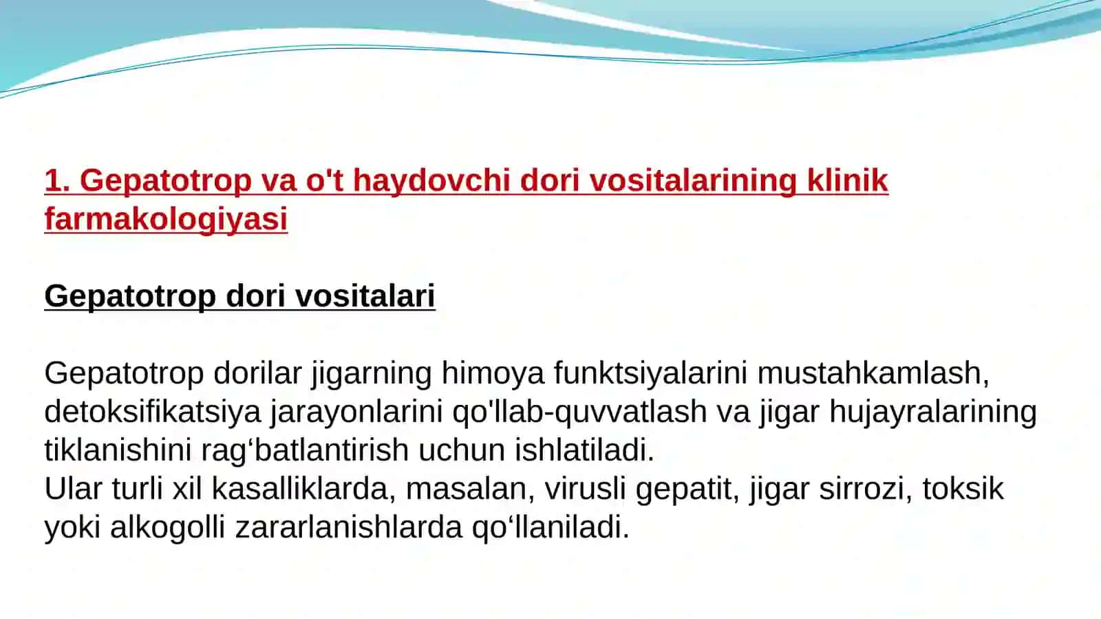 Gepatotrop dorilar 2