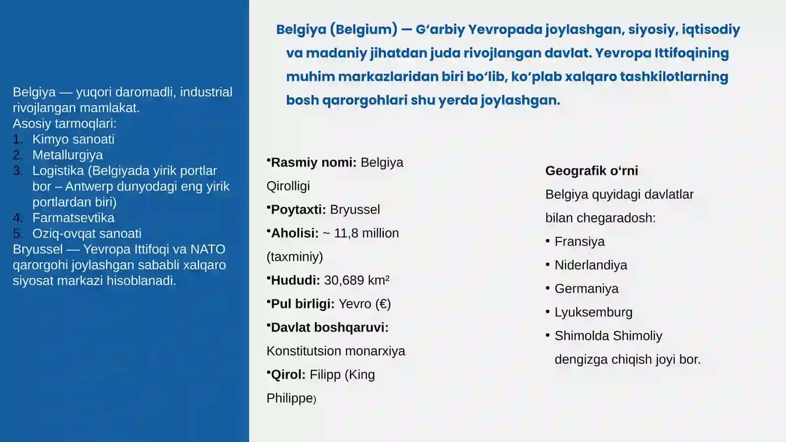 Belgiya misolida tashqi iqtisodiy aloqalarni xalqaro tartibga solish tahlili 2