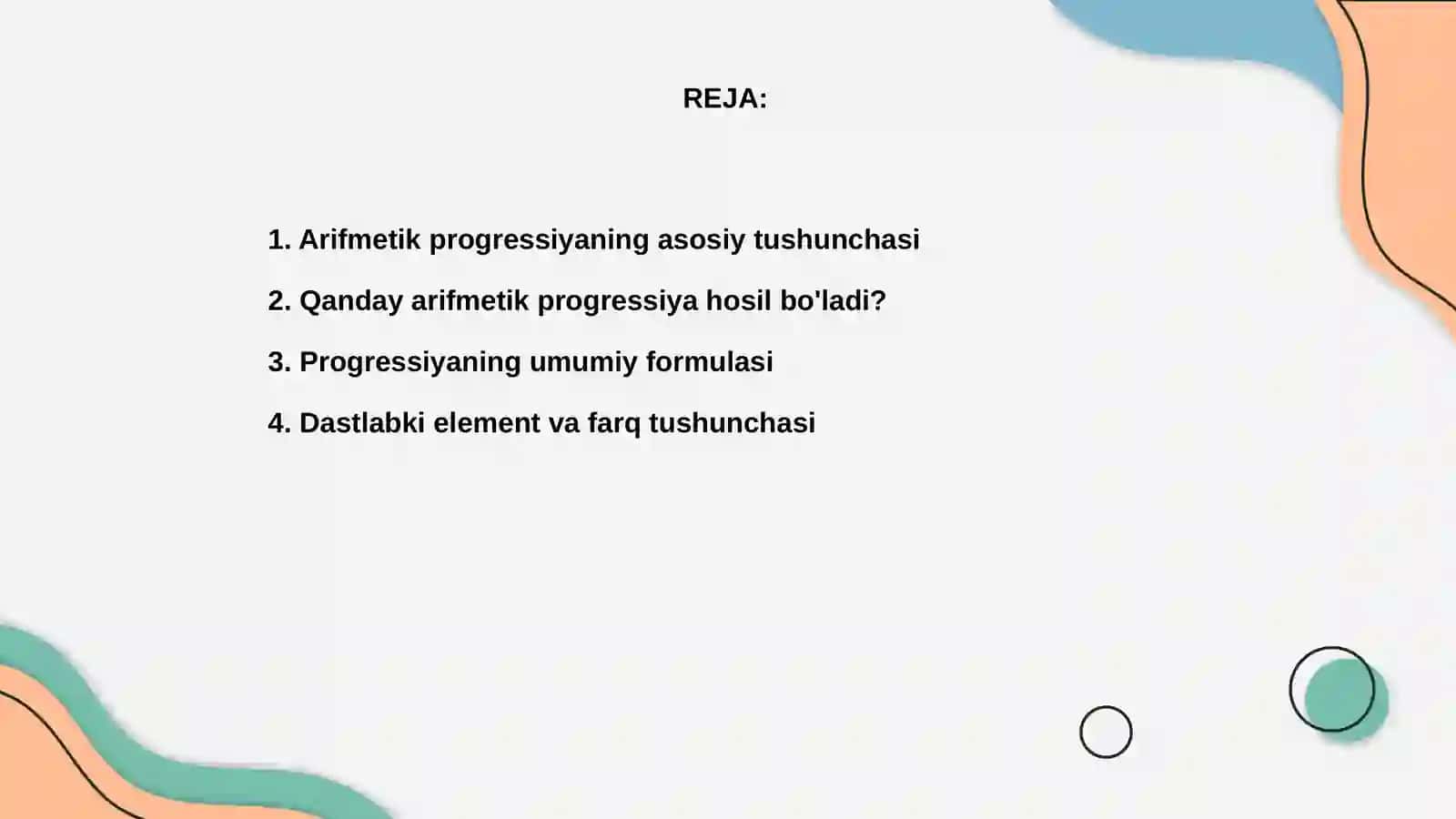 Arifmetik progressiya 2